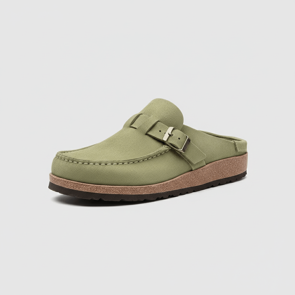 Comfortable Women's Buckle Sandals with Closed Toe