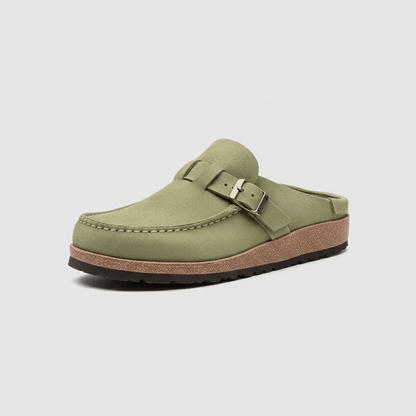 Comfortable Women's Buckle Sandals with Closed Toe