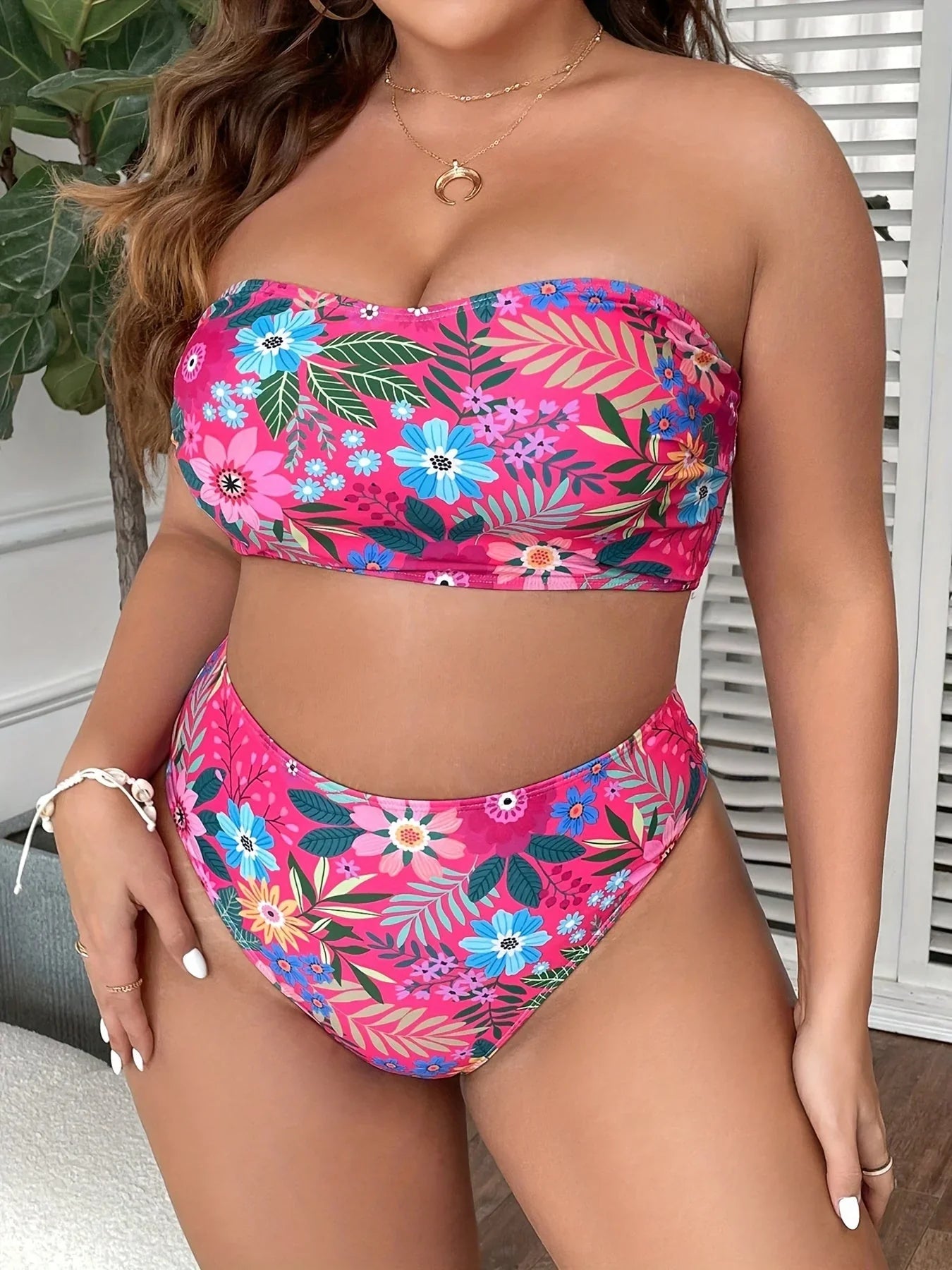Oliana Bikini | Plus Size Tropical Bikini Set
