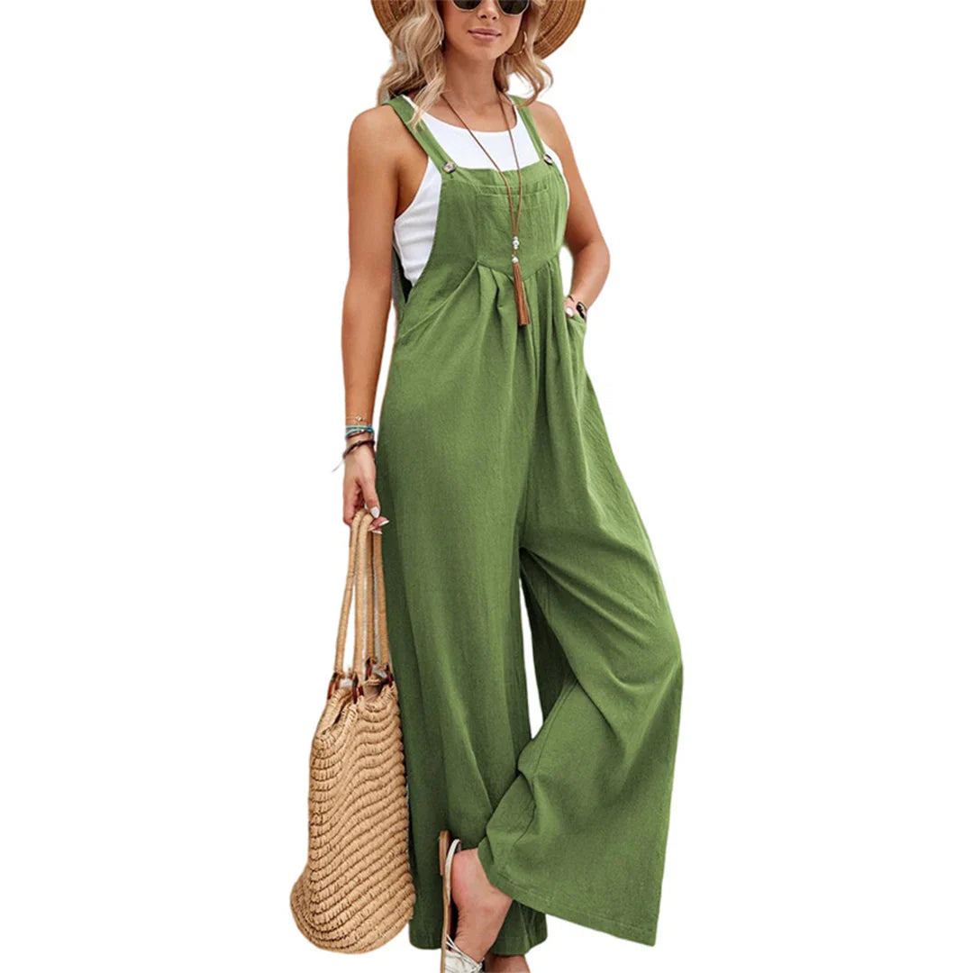 Olivia Jumpsuit | Sleeveless Wide-Leg Jumpsuit