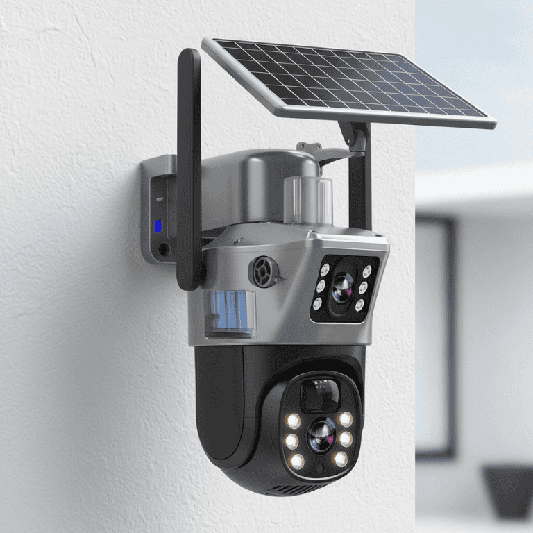 Outdoor WiFi Solar Powered Security Cam with Night View - OutfitLondon