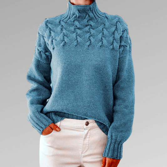 Cozy Oversized Crew Neck Sweater - OutfitLondon