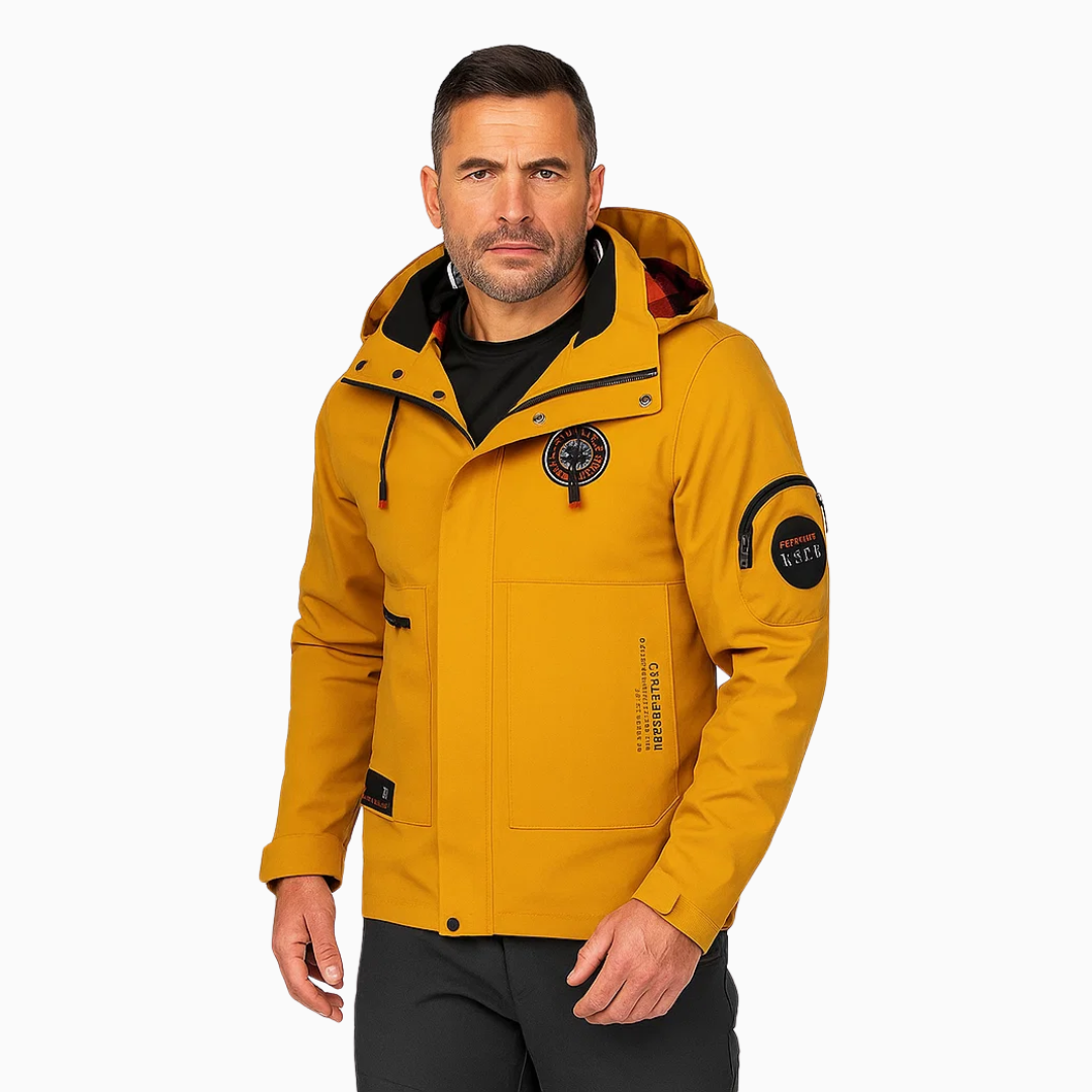 Waterproof Men's Windbreaker Hooded Jacket
