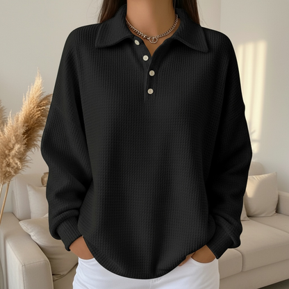 Comfy Knit Polo Sweater
