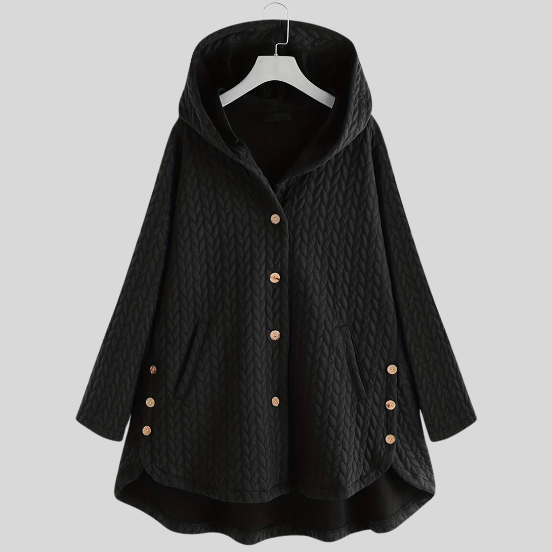 Warm Hooded Women's Parka Coat - OutfitLondon