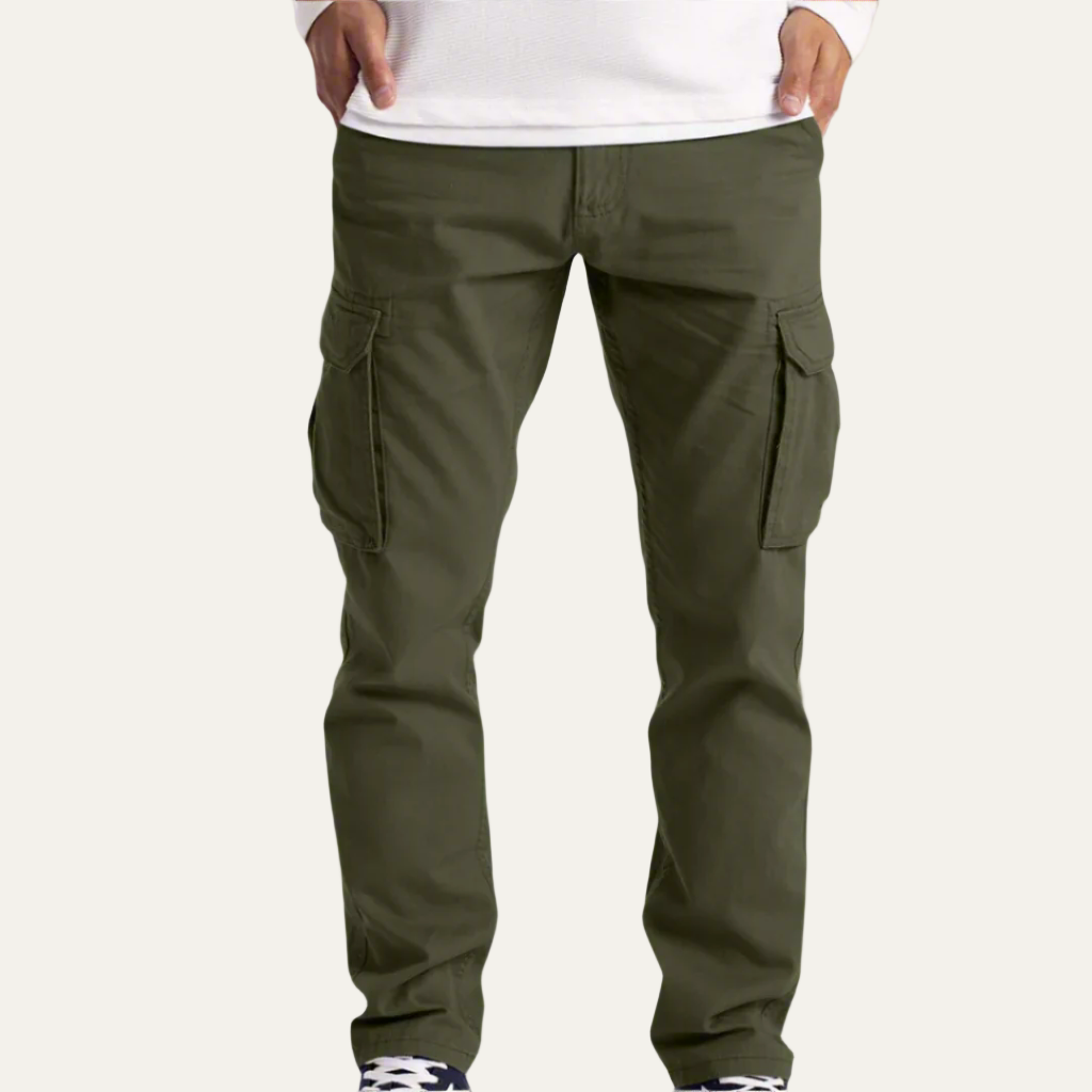 Men's Comfortable Cargo Pants with Large Pocket Storage - OutfitLondon