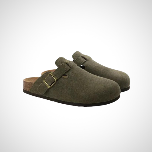 Soft Leather Easy Slip Clogs - OutfitLondon