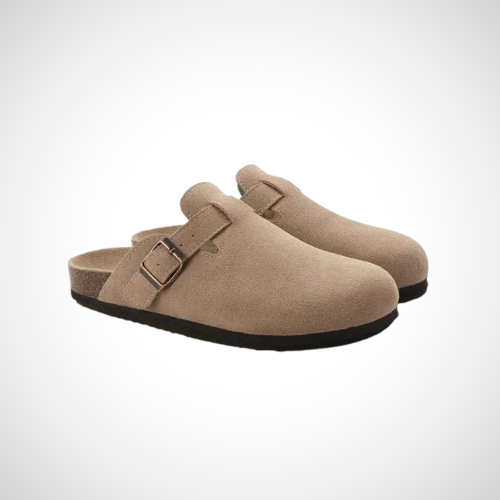 Soft Leather Easy Slip Clogs