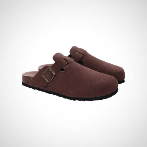 Soft Leather Easy Slip Clogs
