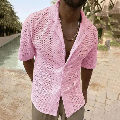 Lightweight Summer Knit Shirt for Men