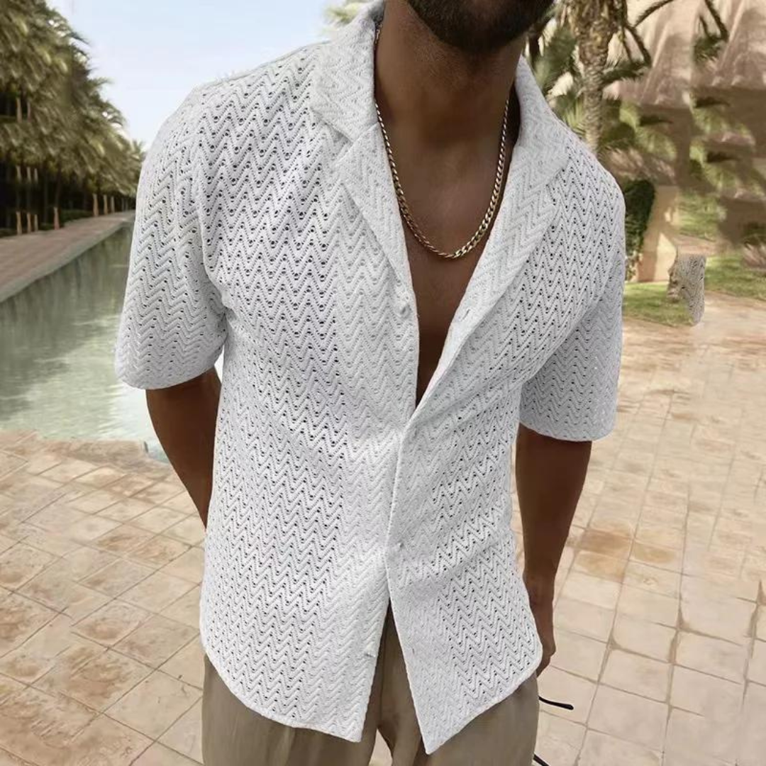 Lightweight Summer Knit Shirt for Men