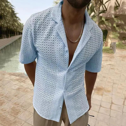 Lightweight Summer Knit Shirt for Men
