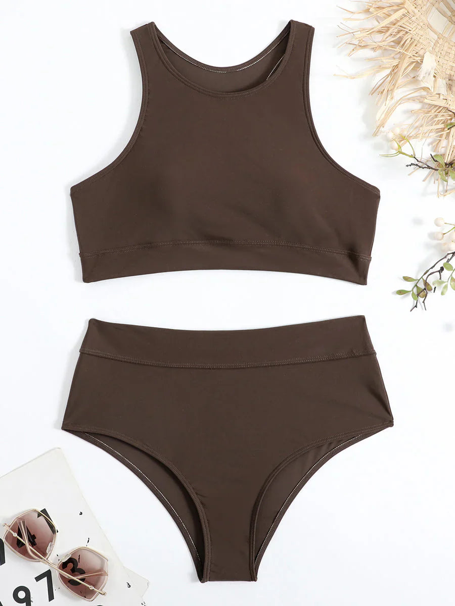 Orianna Bikinis | High Waist Elastic Waist Sporty Bikini