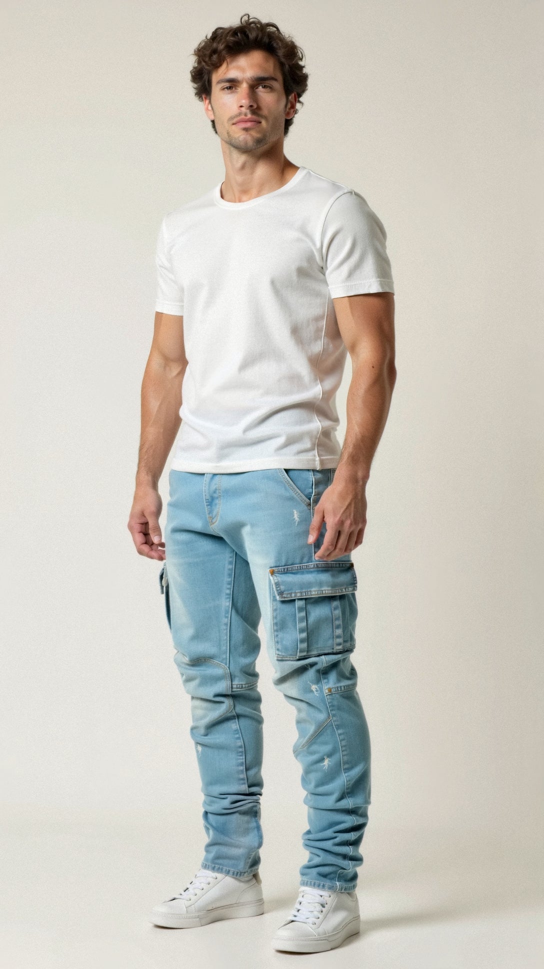 Men's Stretch Cargo Jeans