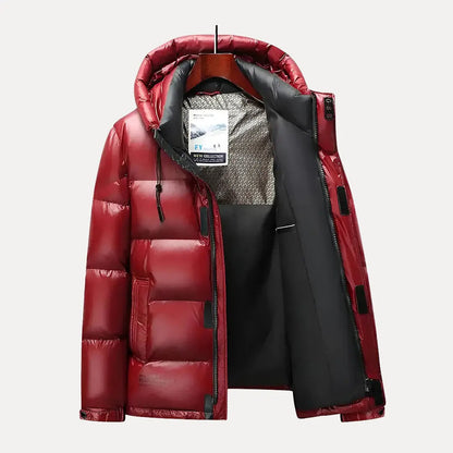 Men's Down Hooded Winter Jacket