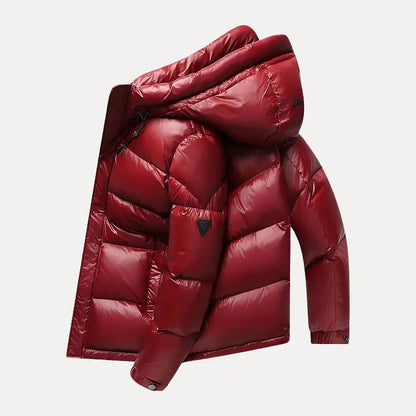 Men's Down Hooded Winter Jacket