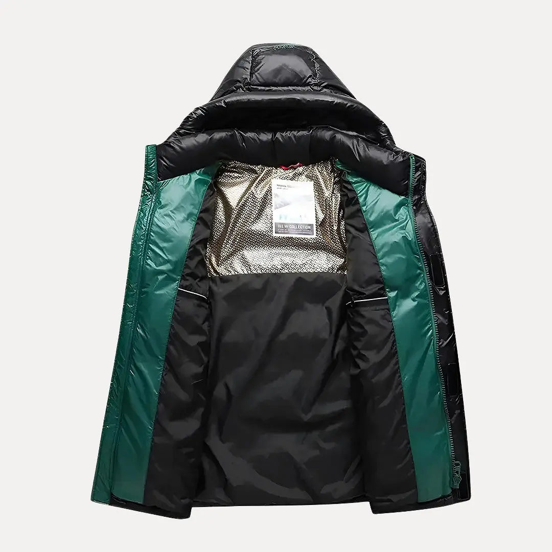 Men's Down Hooded Winter Jacket