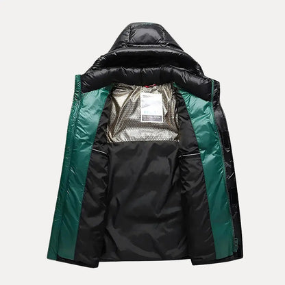 Men's Down Hooded Winter Jacket