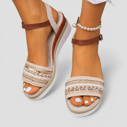 Fashionable Woven High Heel Sandals