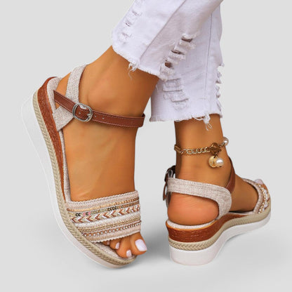 Fashionable Woven High Heel Sandals