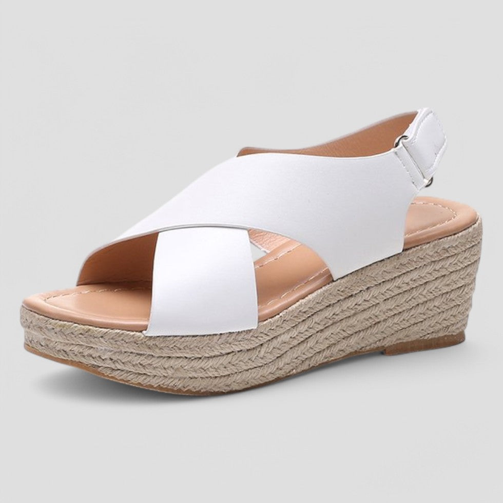 Comfortable Arch Support Sandals with Wide Cross Strap
