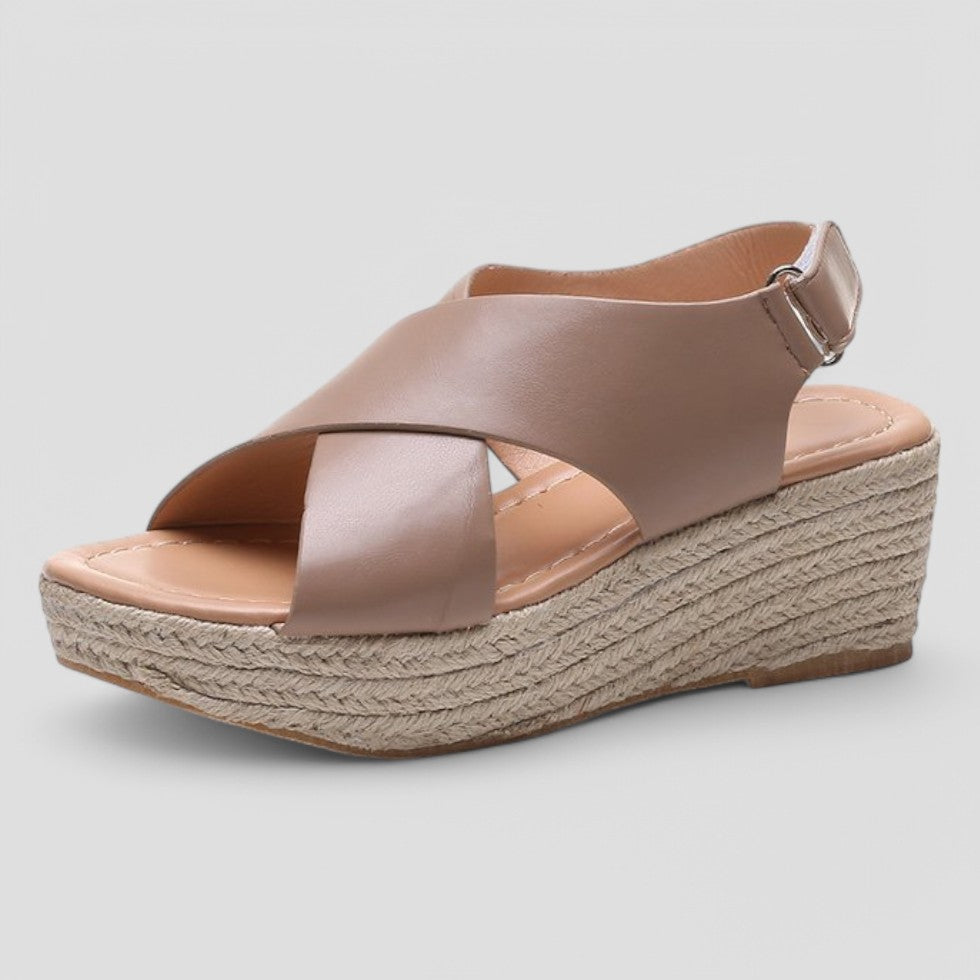 Comfortable Arch Support Sandals with Wide Cross Strap