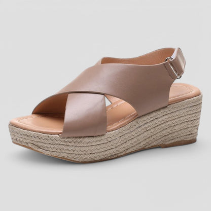 Comfortable Arch Support Sandals with Wide Cross Strap