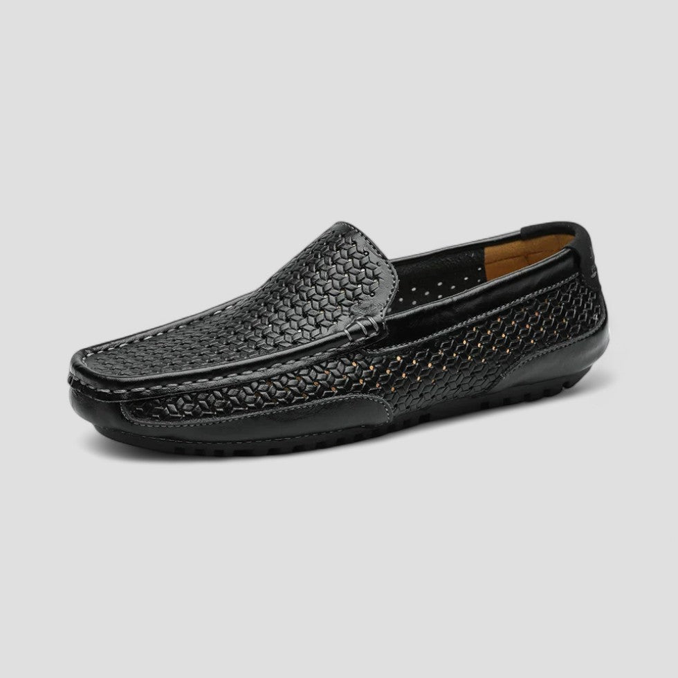 Comfortable Airy Leather Driving Shoes for Men - OutfitLondon
