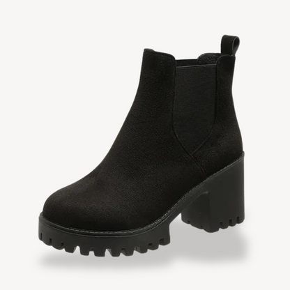 Ladies' Comfortable Block Heel Ankle Boots