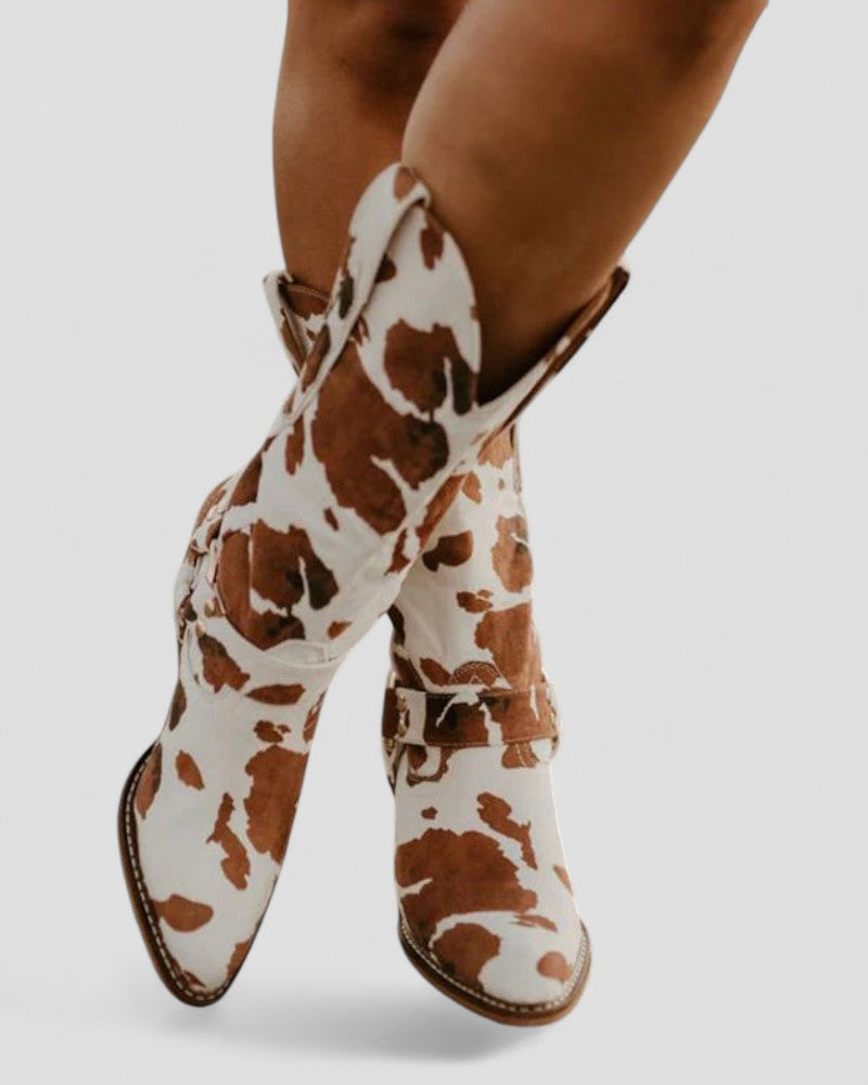 Comfortable Western Cowgirl Ankle Boots for Women