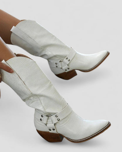 Comfortable Western Cowgirl Ankle Boots for Women