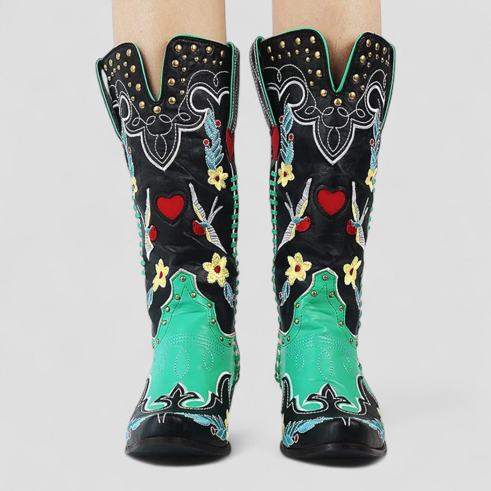Comfortable Stitched Country Riding Boots for Women