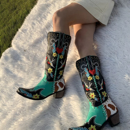Comfortable Stitched Country Riding Boots for Women