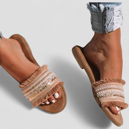 Ladies' Classic Cushion Flat Sandals