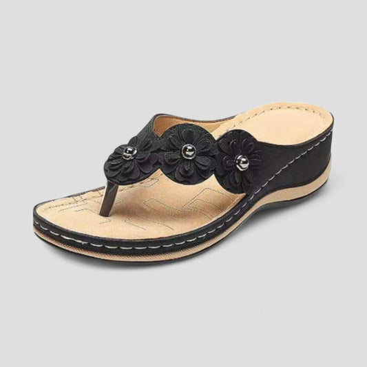 Comfortable Floral Women's Flip Flop Sandals - OutfitLondon