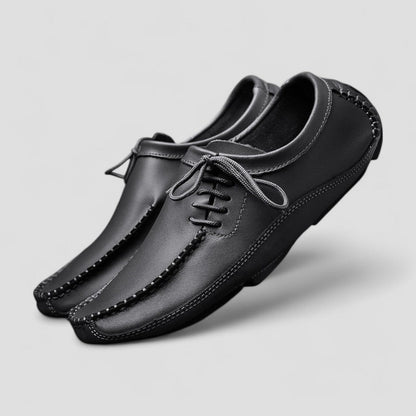 Comfortable Men's Leather Slip On Shoes with Cushion Insole