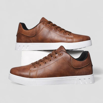 Comfortable Mens Leather Walking Shoes