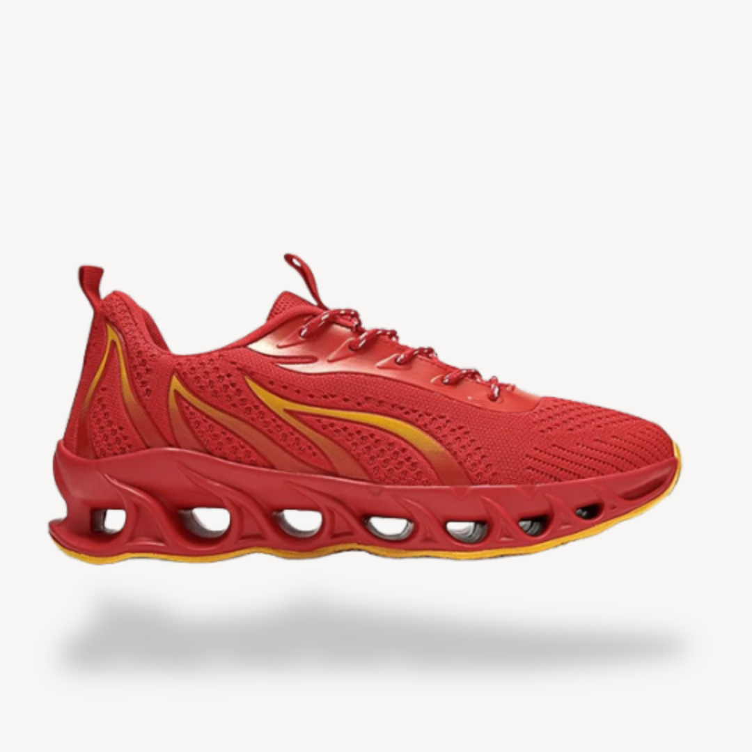 Men's Fire Red Athletic Running Shoes