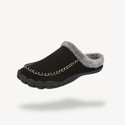 Soft Men's Fuzzy Moccasin Slippers