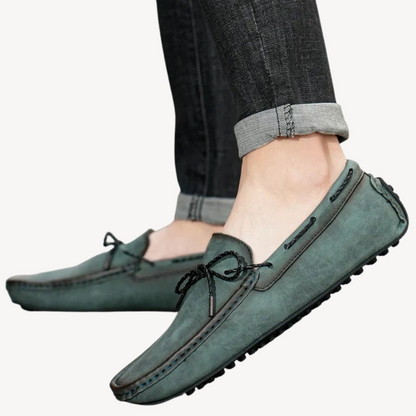 Rugged Leather Casual Loafers