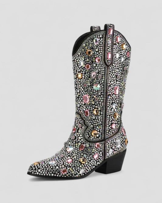 Comfortable Sparkly Country Boots for Ladies - OutfitLondon