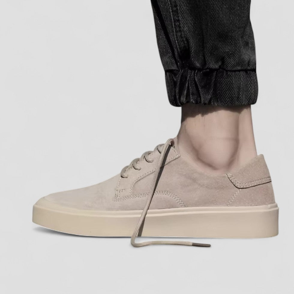 Comfortable Genuine Leather Dress Sneakers - OutfitLondon