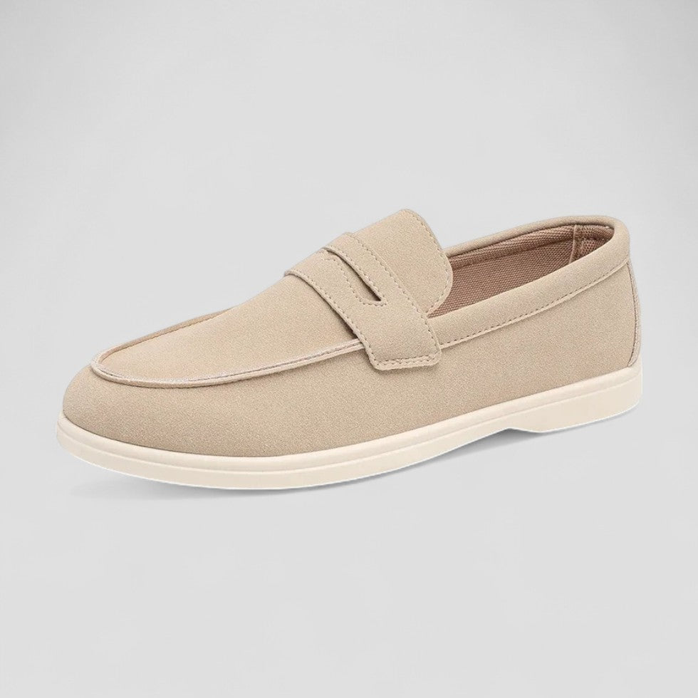 Comfortable Mens Suede Loafers Lightweight Slip On Shoes