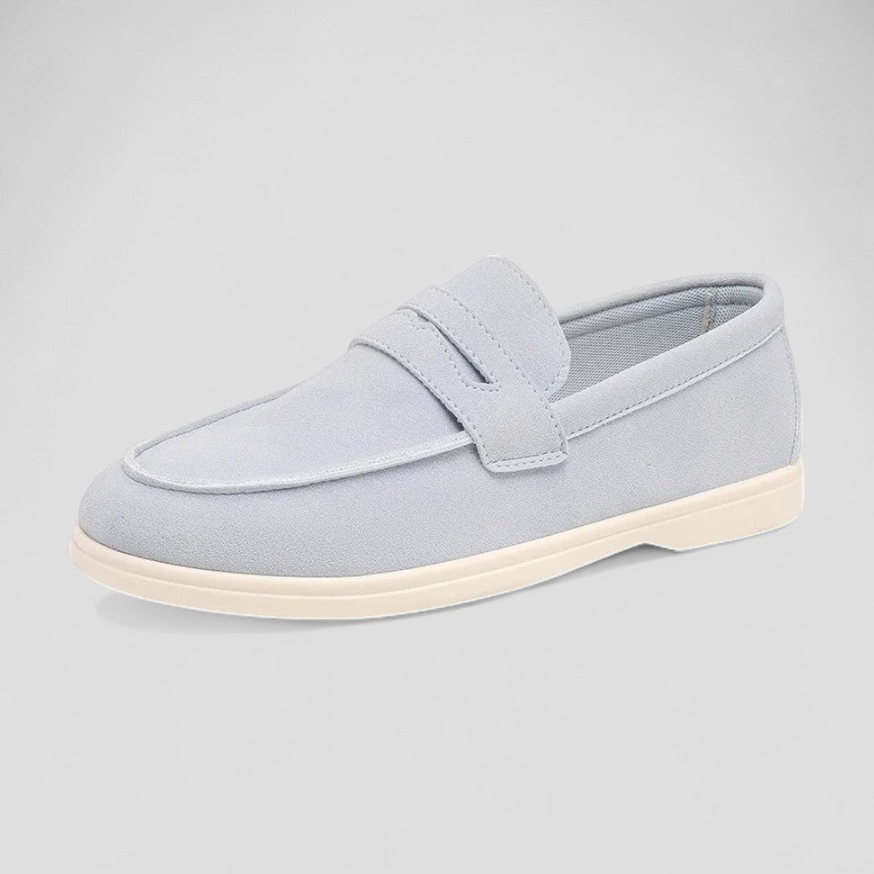 Comfortable Mens Suede Loafers Lightweight Slip On Shoes
