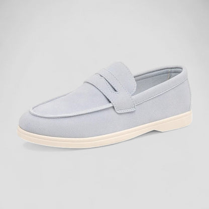 Comfortable Mens Suede Loafers Lightweight Slip On Shoes