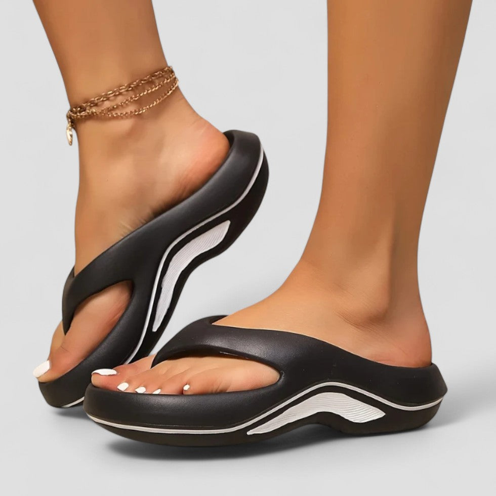 Comfortable Cushion Slip On Sandals for Women - OutfitLondon
