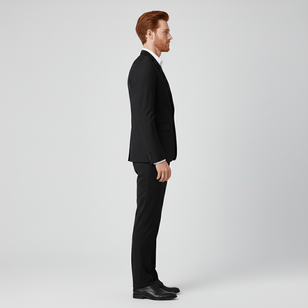 Classic Fit One Button Blazer with Pocket Details