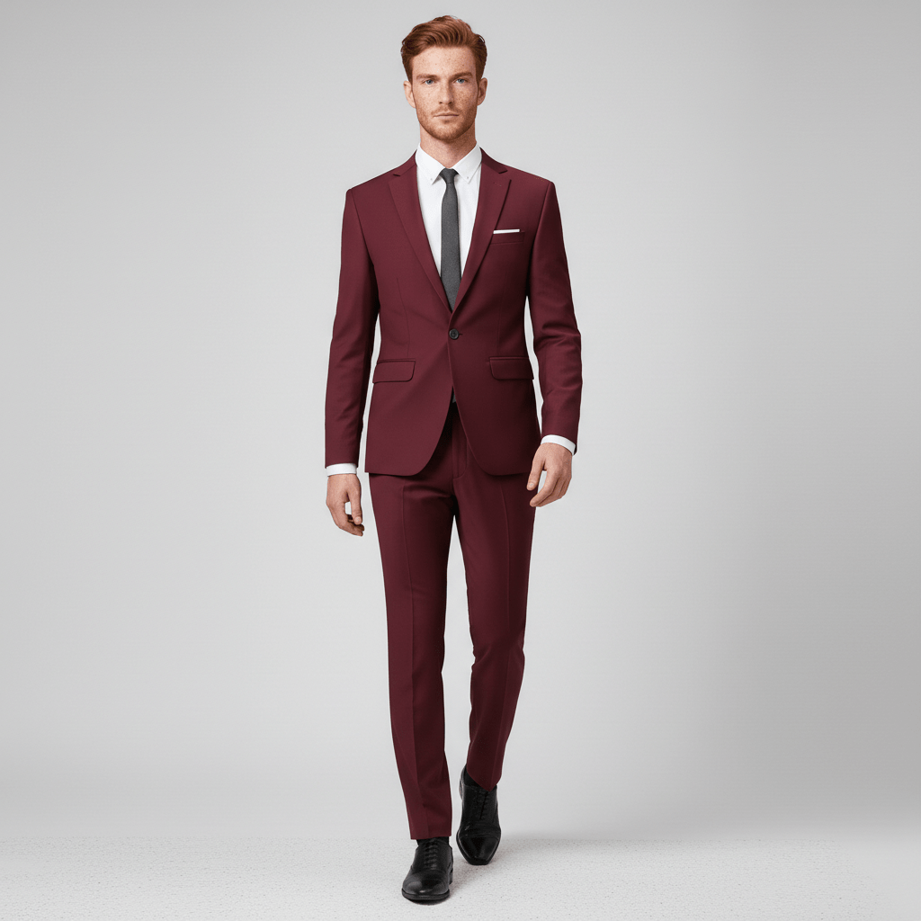 Classic Fit One Button Blazer with Pocket Details