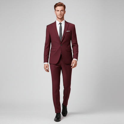 Classic Fit One Button Blazer with Pocket Details