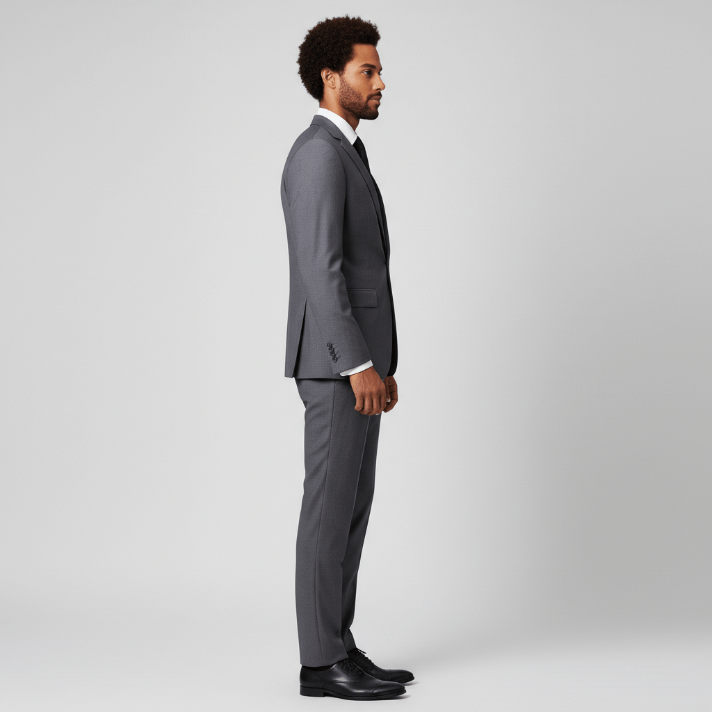 Classic Fit One Button Blazer with Pocket Details